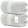 Luxury Bath Sheet Towels Extra Large 35x70 Inch | 2 Pack, Silver
