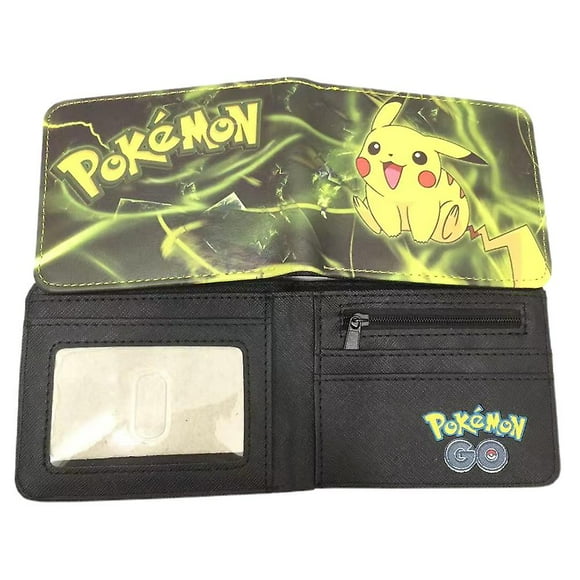 Pokemon Go! Theme Pikachu Cartoon Cute Printed Wallet Kids Kawaii Multi Layers Coin Organizer Purse Money Clips Gift