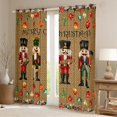 thumbnail image 2 of Homewish Xmas Nutcracker Soldier Curtains Pack of 2 (42x84 Each),Colorful Christmas Ball Curtains Blackout,Happy New Year Bedroom Curtains For Teens,Ultra Soft Home Decor, 2 of 6