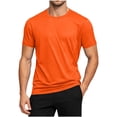 thumbnail image 6 of Kalauyu Running Shirts Men Sport Tops Dry Fit Gym Wicking Athletic Quick Dry Moisture Wicking T Shirts Solid Color Breathable Cool Fitness Workout Shirts, 6 of 9