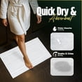 thumbnail image 4 of Alfombra de baño Pearl Linens, 100% algodón, 50 x 75 cm, 6 unidades, color blanco, 4 of 8