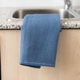 thumbnail image 4 of Fabstyles Broadway Waffle Cotton Kitchen Towels, Soft Quick-Drying, and Absorbent Waffle Design Multi-Purpose Wash Cloths Dish Scrubber, 28" X 18", 4 of 5