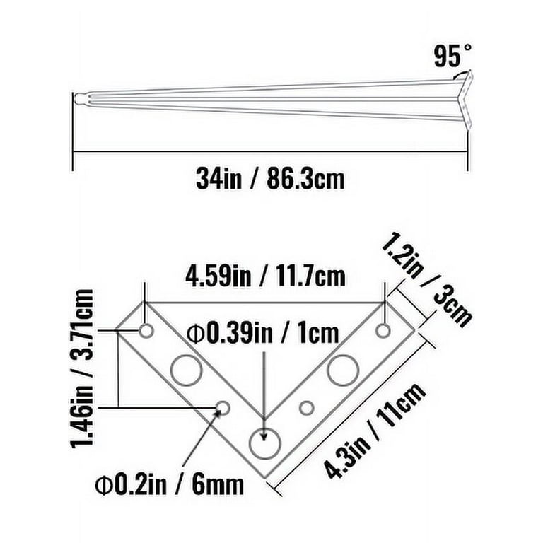 Hairpin 2024 legs dimensions