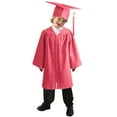 Toddler Preschool Graduation Cap and Gown with Tassel 2024 Pink Cap and