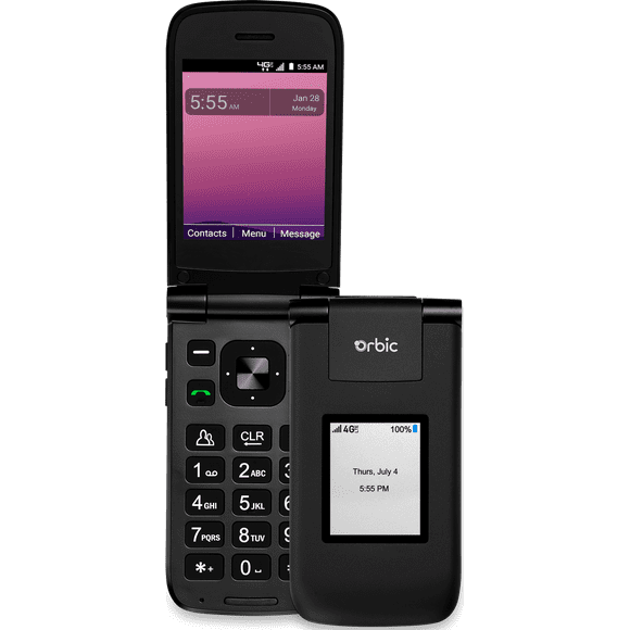 Orbic Flip Phone 4G ( Journey V ) | Open Box | Factory Unlocked Cell Phone