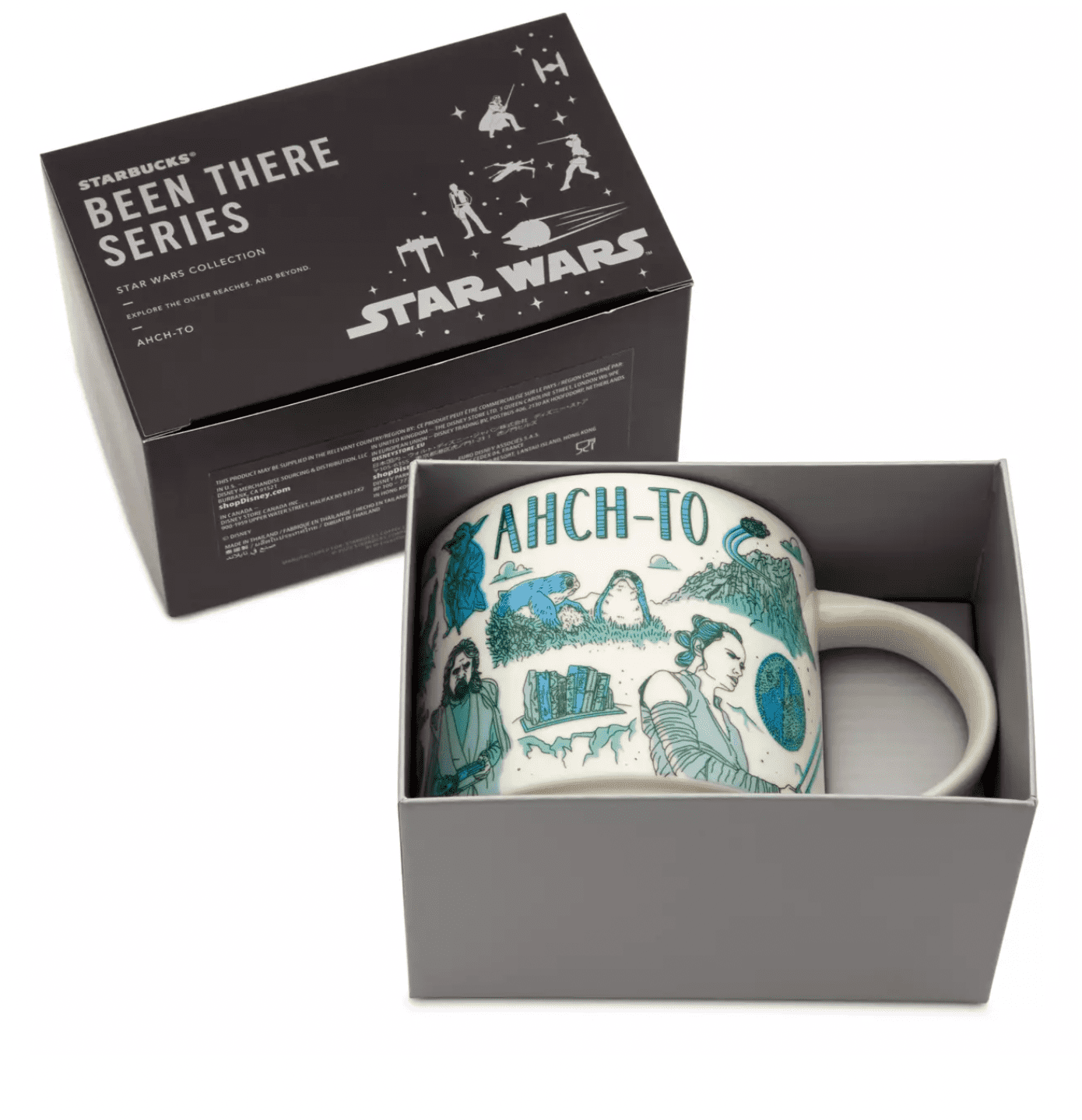 Disney Starbucks Been There Star Wars AhchTo Ceramic Coffee Mug New