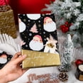 thumbnail image 5 of Christmas Wrapping Paper Roll - 17IN X 33FT - Black Gift Wrap Paper Featuring Santa Claus Snowflake Christmas Tree Reversible Gold for Kids, Holiday, New Year, 5 of 13