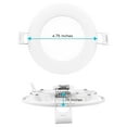 thumbnail image 5 of Luxrite 4" Ultra Thin LED Recessed Light with J-Box, 12W, 5 Color Selectable, 950 Lumens, Dimmable, Wet Rated 6 Pack, 5 of 5