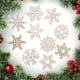thumbnail image 1 of 10 Pcs Snowflake Wooden Wedding Tree Ornaments, Wooden Snowflake Wedding Tree Decor, Sturdy Assorted Snowflakes, High-Quality Wooden Ornaments for Home Decor, Festive Wedding Centerpiece, 1 of 7