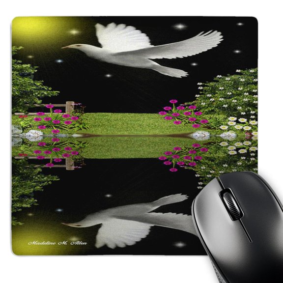 3dRose, Silent Surrender - Bird - Dove Art, MousePad