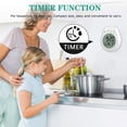 thumbnail image 3 of Reloj de Ducha Digital Resistente Al Agua, Reloj Temporizador de BañO, Reloj de Pared de Cocina Digital, Pantalla LCD, Formato de 12/24 Horas, 3 of 5