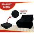thumbnail image 2 of (2 Pack) 11.5'x20' Black Pre Tarp Blanket w/ Grommets to Protect Cargo Load & Flatbed Tarps - Heavy Duty Textile Moving Blankets for Packing & Shipping Furniture - Non-Abrasive Surface, 2 of 9