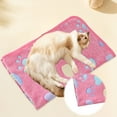 thumbnail image 5 of Pet Blanket under $5! kkbbma Pet Blanket for Dogs and Cats, Soft Flannel Fleece Throw with Paw Print, Machine Washable Pet Bed Cover, Cozy Warm Blanket for Crate and Couch, 5 of 6