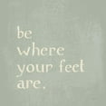 thumbnail image 3 of Schlabach, Sue 12x12 Black Modern Framed Museum Art Print Titled - Be Where Your Feet Are, 3 of 5