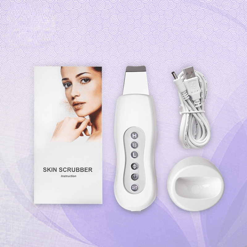 Ultrasonic Face Cleaner Skin Scrubber Ultrasound Vibration Massager Ultrasound Peeling Clean Tone Lift Scrubber
