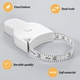 thumbnail image 5 of 2-Pack Body Measuring Tape, Retractable Soft Tape Measure with Lock Pin & Push Button Retract, Dual Scale 60 Inch Automatic Measuring Tape for Body, Tailoring & Fitness (Black & White), 5 of 7