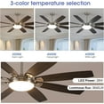 thumbnail image 2 of PHORUS 66'' Black Large Ceiling Fan with Light, Remote Control, Reversible Noiseless DC Motor, 3 CCT, 6 Speeds,Modern Fan for Living Room, Patio & Farmhouse, 2 of 6