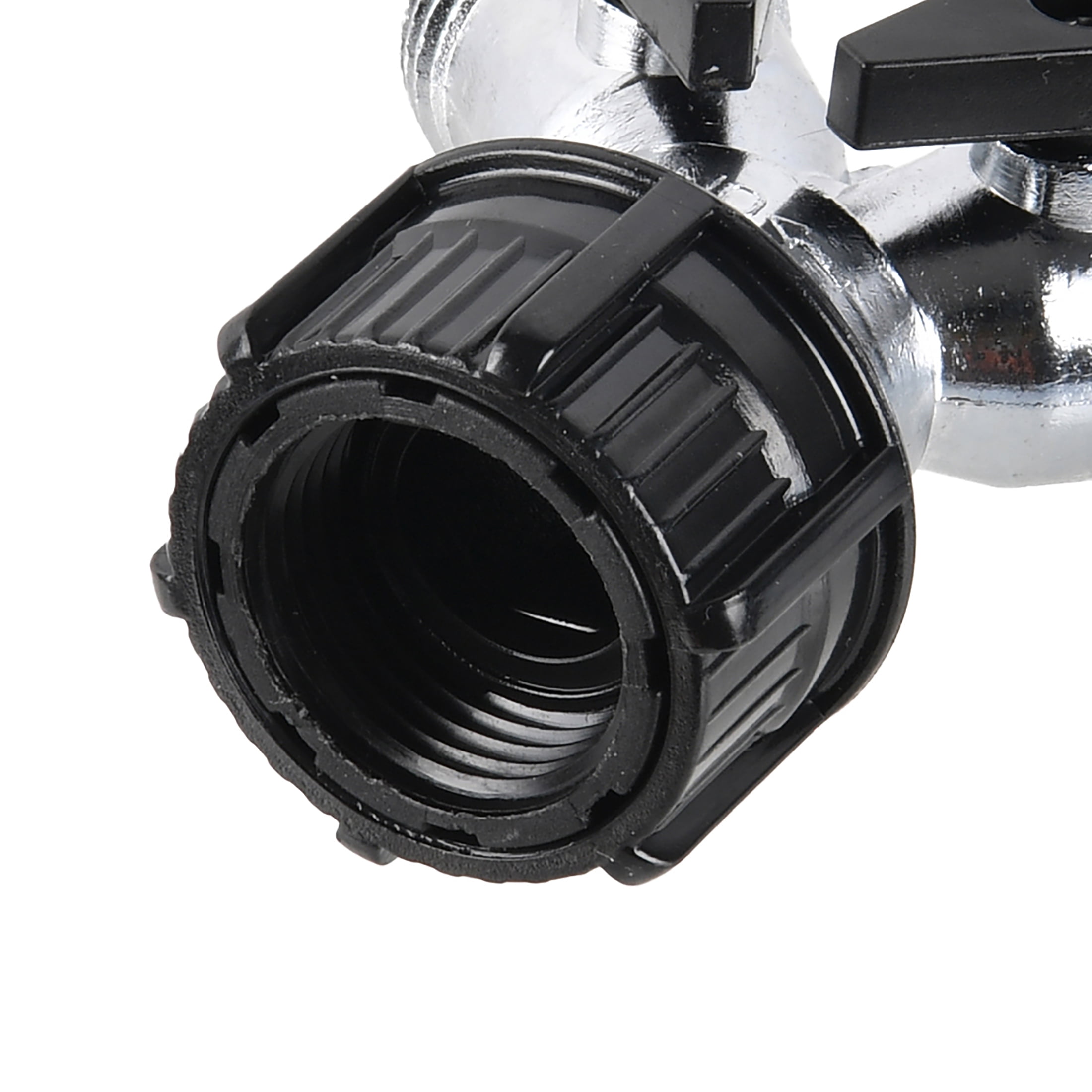 (2 pack) Expert Gardener Metal 2-Way Y Hose Shut-off Connector