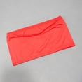 thumbnail image 4 of Womens Strapless Bandeau Tube Tops Stretchy Basic Scolid Corol Non-Padded Going Out Summer Shirts Crop Tank Top, 4 of 6