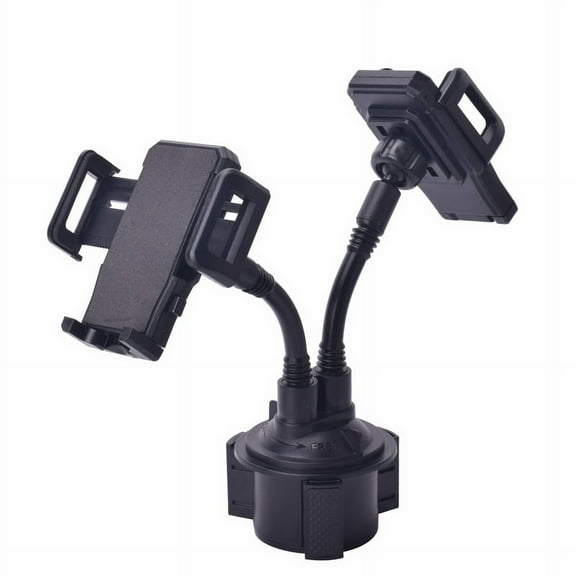 Dual Phone Holder for Car Cup Holder Cup Phone Holder for Car Gooseneck Stand