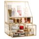 thumbnail image 3 of Organizador de maquillaje CONHENCI de vidrio grande con juego de cajones, 3 of 7