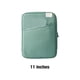 thumbnail image 3 of Sonducket Funda para tableta, bolsa para ordenador portátil, bolso para ordenador, almacenamiento para teclado, cierre de cremallera, Envolturas para manijas de equipaje verde 11 pulgadas, 3 of 6
