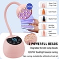 thumbnail image 2 of Lámpara de uñas PHAIN U V LED, 36 W, mini lámpara de uñas de gel inalámbrica, 2 of 6
