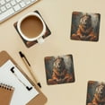 thumbnail image 6 of Xecao Jungle Meditating Lion for MDF Cork Coaster 4 Pcs,Drink Coasters,Suit for House Warming Gifts New Home ,Coffee Table Decor-Square, 6 of 7