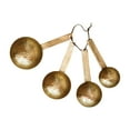 thumbnail image 1 of 3R Studios Metal Measuring Spoons with Leather Tie - Set of 4, 1 of 2