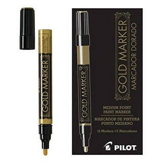 Pilot® Medium Metallic Permanent Marker, Gold