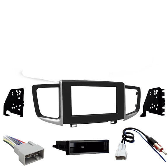 Fits Honda Ridgeline 2017-2019 Metra Single DIN Dash Kit with Harmony Radio Harness