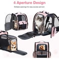thumbnail image 6 of Large Cat Backpack Carrier Expandable Foldable Pet Carrier Backpack for Small Dogs Puppy Medium Cats Fit Up to 18 Lbs for Travel, 6 of 6