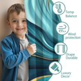 thumbnail image 3 of Blackout Kids Curtains,Teal Gold Marble Childrens Insulated Curtains Set Of 2,Bedroom Essentials,Toddler Room Decor 42x63in(106x160cm), 3 of 4