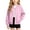 Pink, variant on StSilkitty Shirt Jacket for Boys Girls Long Sleeve Button down Fleece Shacket Lightweight Casual Warm Sweatshirts Coat