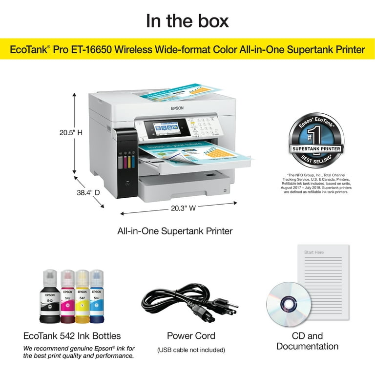EPSON ECO-BOOAR プリンター Epson EcoTank Pro ET-5800 Wireless All-in-One Supertank Printer