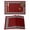Red, variant on Geometric Greek Key Design Placemats Set of 4 Red Place Mats Table Mats Kitchen Dining Home Outdoor Party Table Decoration