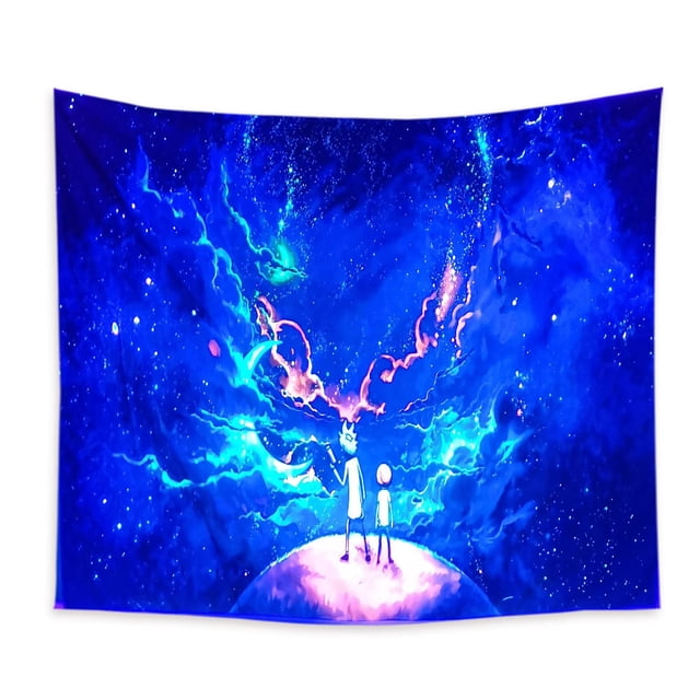 Tapiz fluorescente Rickks Morty's Room Aesthetic 150x150 cm