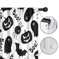 thumbnail image 4 of Blackout Kids Curtains,Halloween Black Ghosts Bats and Pumpkins Childrens Insulated Curtains Set Of 2,Bedroom Essentials,Toddler Room Decor 52"x84", 4 of 5