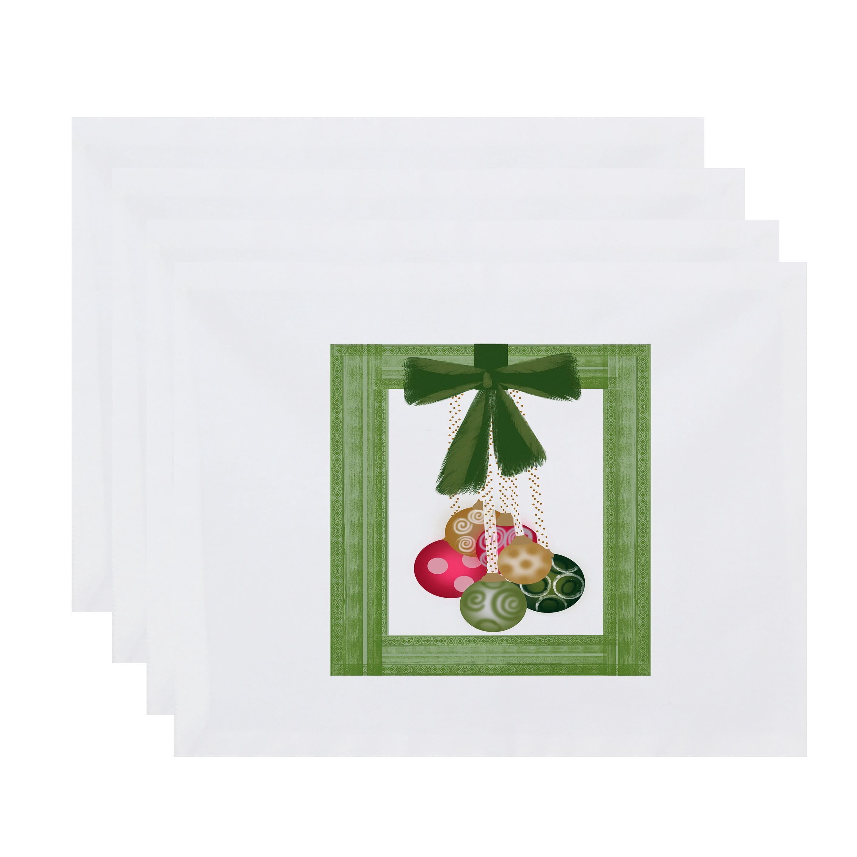 Holiday Essence Frame It Up Geometric Print Placemat
