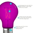 thumbnail image 5 of Luxrite A19 Halloween LED Purple and Orange Light Bulbs 4.5W=60W UL E26 Indoor Outdoor Holiday Lighting 3, 5 of 5