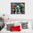 thumbnail image 4 of Nawypu  Large Canvas Wall Art for Bedroom Living Room Funny Graffiti Dog Picture Black and White Canvas Wall Art Ready to Hang, 4 of 4