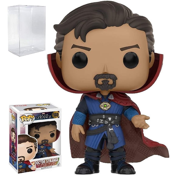 Funko Pop! Marvel: Dr. Strange - Doctor Strange #169 Vinyl Figure Bobblehead (Bundled with Pop Box Protector Case)