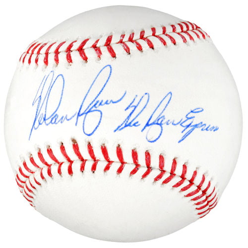 Nolan Ryan Texas Rangers Autographed Baseball with 324 Wins Inscription Fanatics Authentic Certified