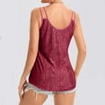 thumbnail image 2 of Turilly Sequin Tops for Women V-Neck Dressy Tank Tops Sparkly Party Concert Outfits, 2 of 7