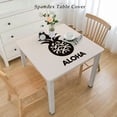 thumbnail image 2 of YANMS Aloha Tropical Fruit Hawaii Healthy Organic Doodle Vitamin Ananas Food Square Tablecloth Great for Home Kitchen/Parties/Holiday Dinner White, 2 of 7