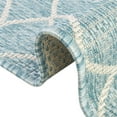 thumbnail image 4 of Unique Loom Outdoor Trellis Collection Area Rug - Gitter (4' Round Light Aqua/Ivory), 4 of 8
