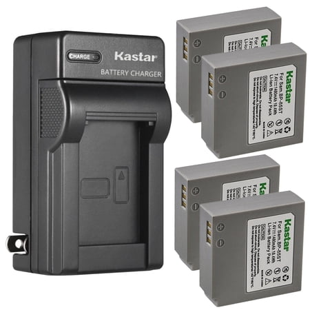 Kastar 4-Pack IA-BP85ST Battery and AC Wall Charger Replacement for Samsung IA-BP85ST IA-BP85NF Battery Samsung VP-HMX10 VP-HMX10C VP-HMX20 VP-HMX20C VP-MX10 VP-MX10A VP-MX10AH VP-MX10AU