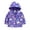 Purple, variant on Sopiago Little Girls Hooded Rain Jacket for Toddler Cartoon Outerwear Windbreaker Purple,2-3 Years