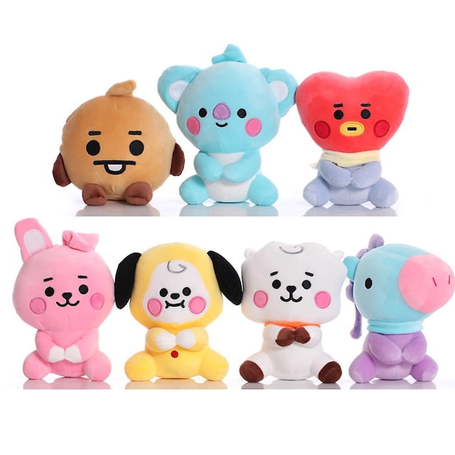 Set de juguetes de peluche Kpop BTS, 7 unidades, linda figura de peluche