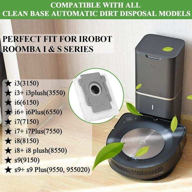 Vacuum Bags Automatic Dirt Disposal Bags (3pcs) for iRobot Roomba